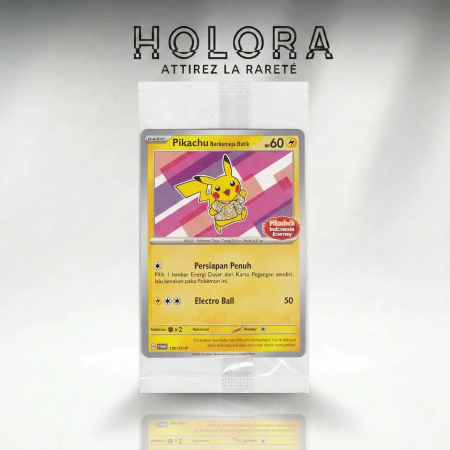 Pikachu Berkemeja Batik 190/sv-p Promo Indonésie — Carte Promo Scellée Holora