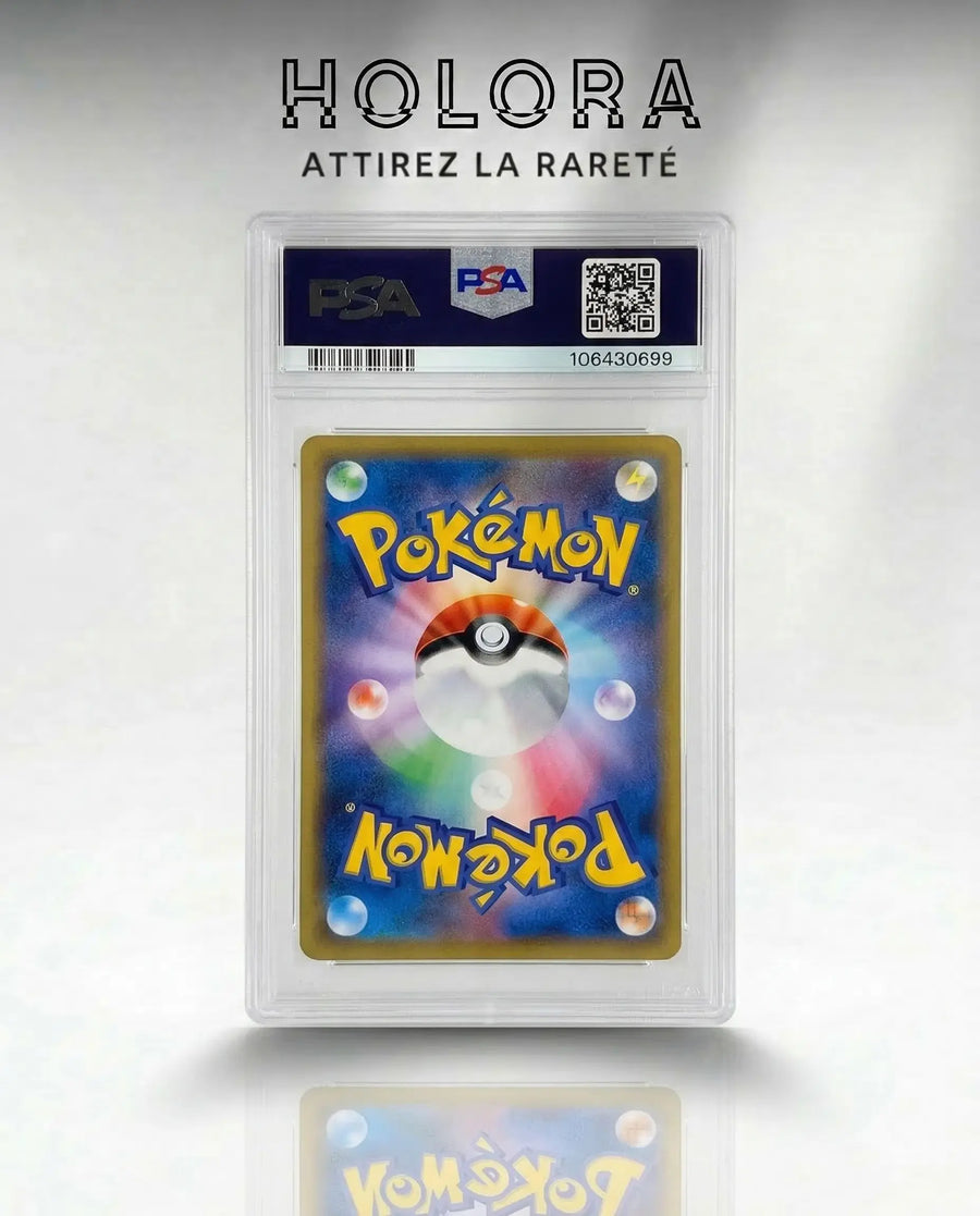 Carte gradée Pokémon Ronflex et Évoli Tag Team 297/SM-P PSA10 Jap Holora