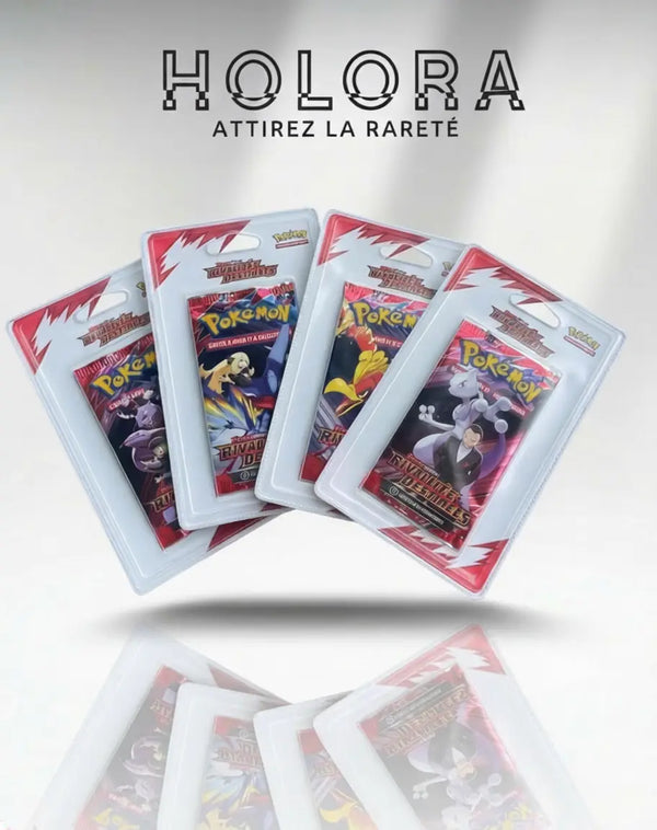 4 Blisters Pokémon EV10 Art Set Rivalités Destinées 4 illustrations - Fr