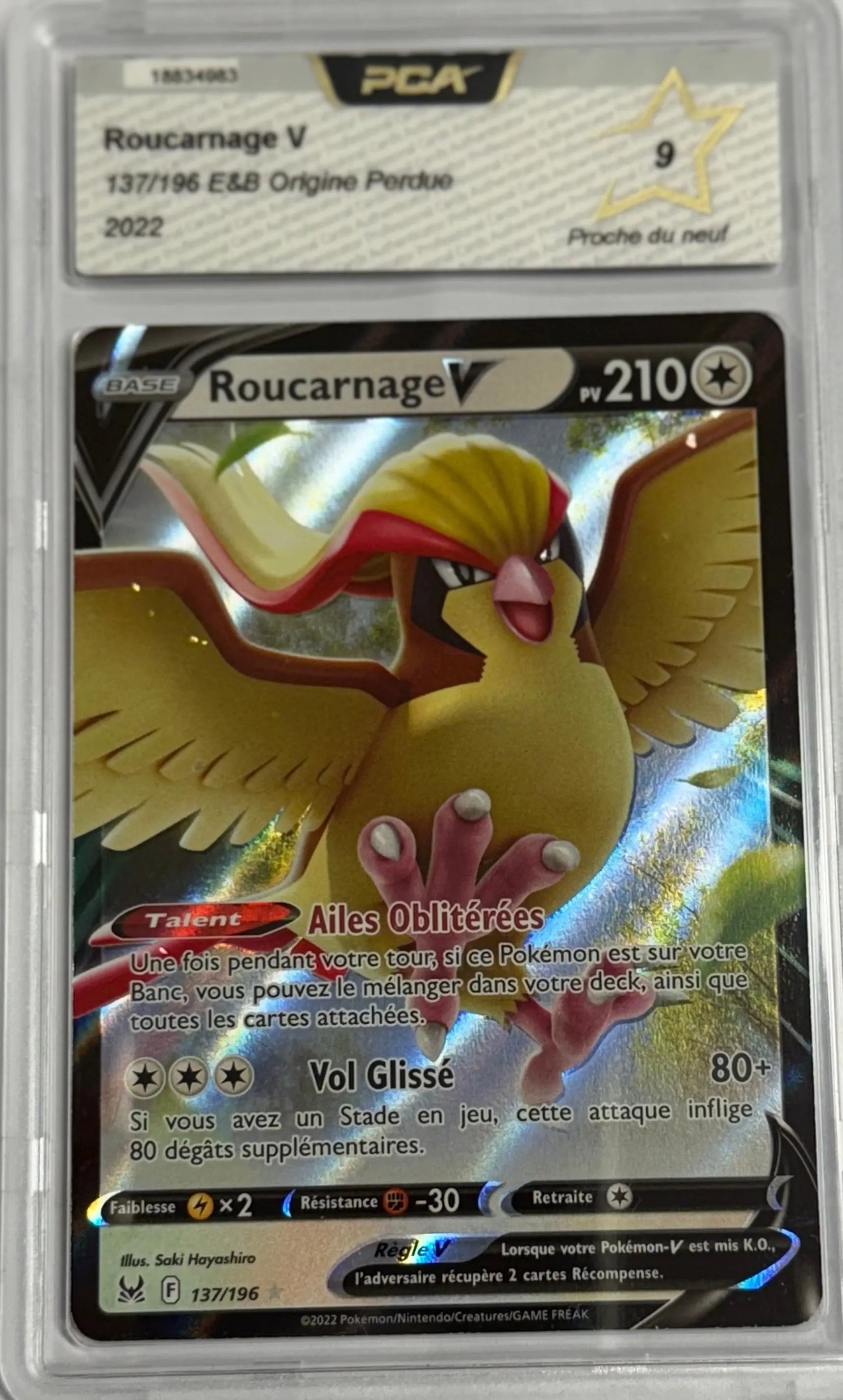 Carte gradée Roucarnage V 137/196 EB notée PCA9 Holora