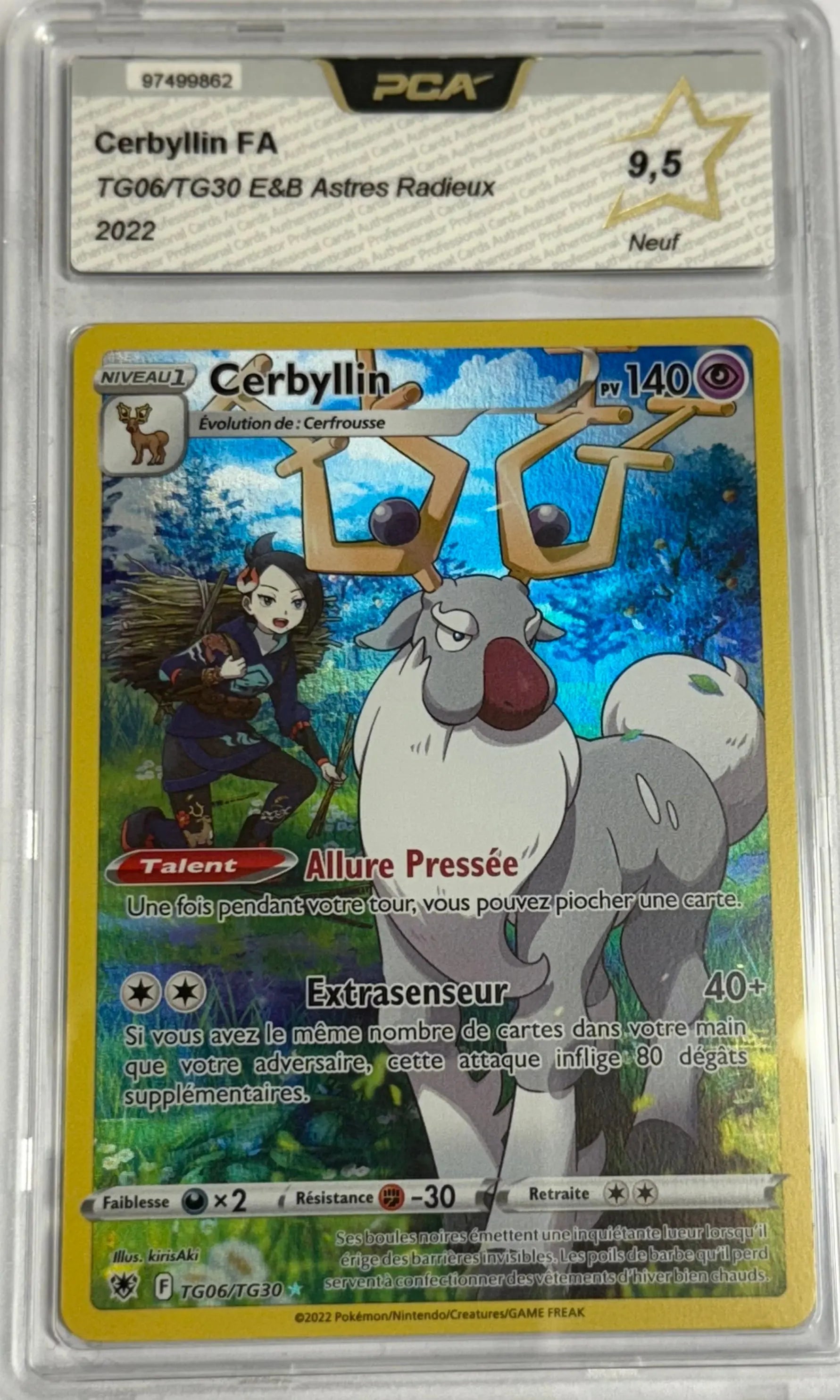 Carte gradée Cerbyllin TG06/TG30  EB10 notée PCA9.5 Holora