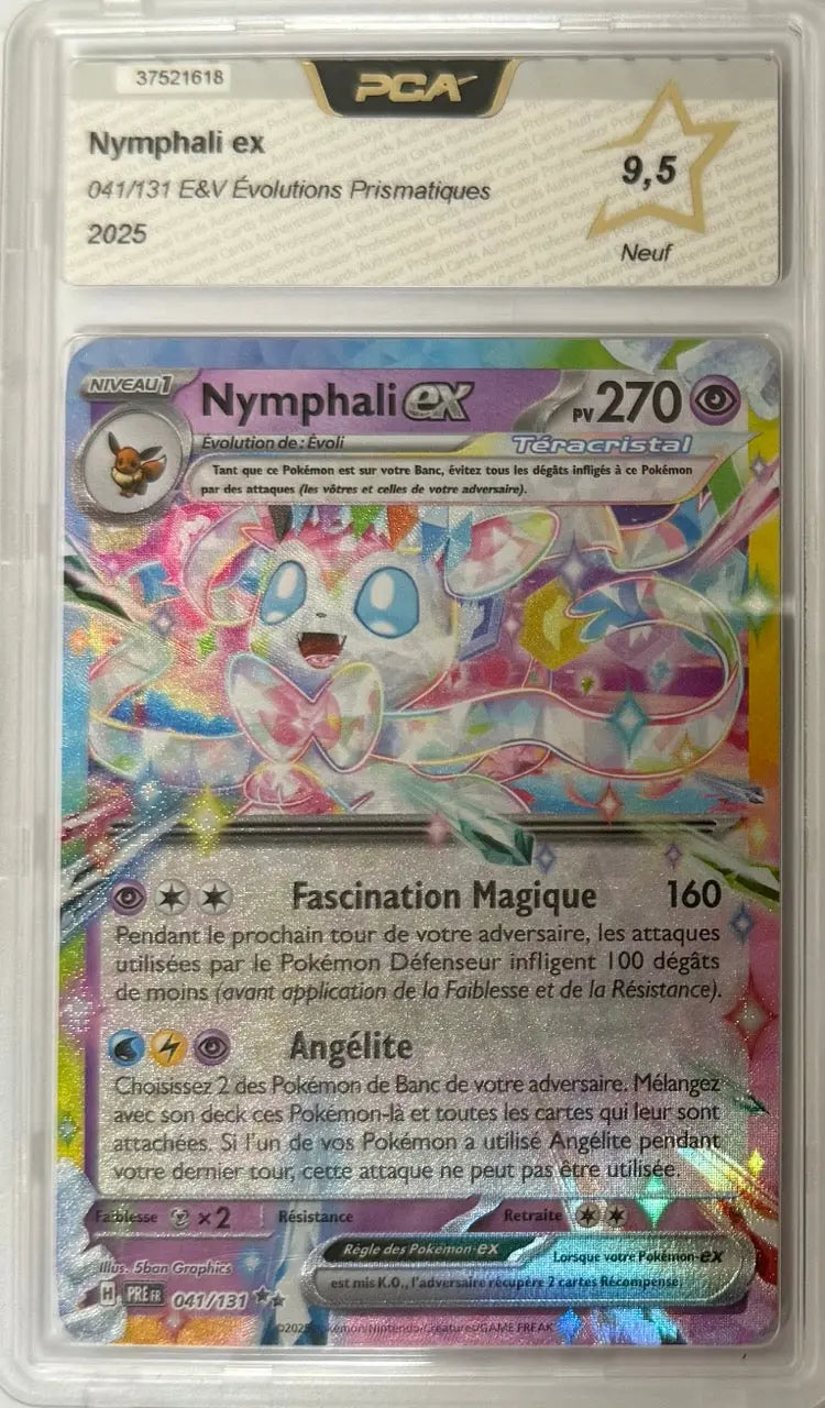 Carte gradée Nymphali ex 041/131 EV8.5 (FR) notée PCA9.5 Holora
