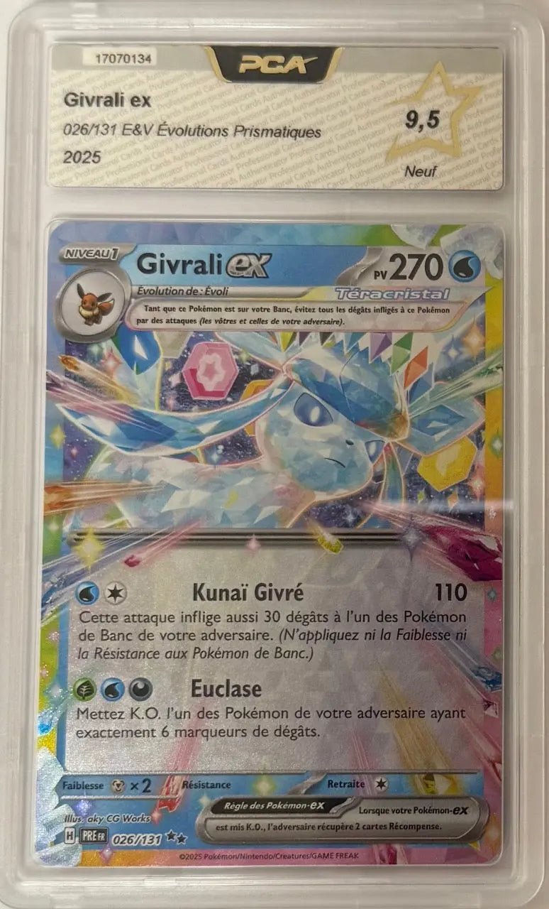 Carte gradée Givrali ex 026/131 EV8.5 (FR) notée PCA9.5 Holora