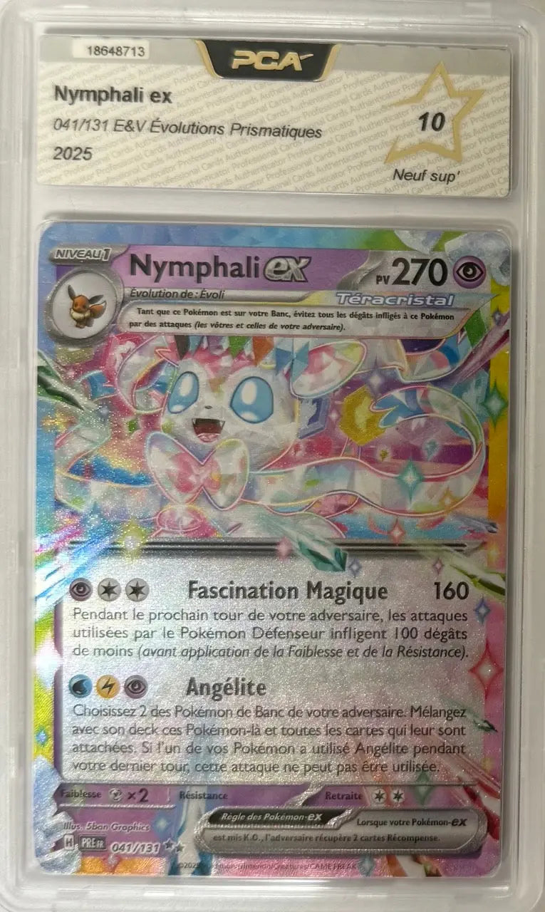 Carte gradée Nymphali ex 041/131 EV8.5 (FR) notée PCA10 Holora