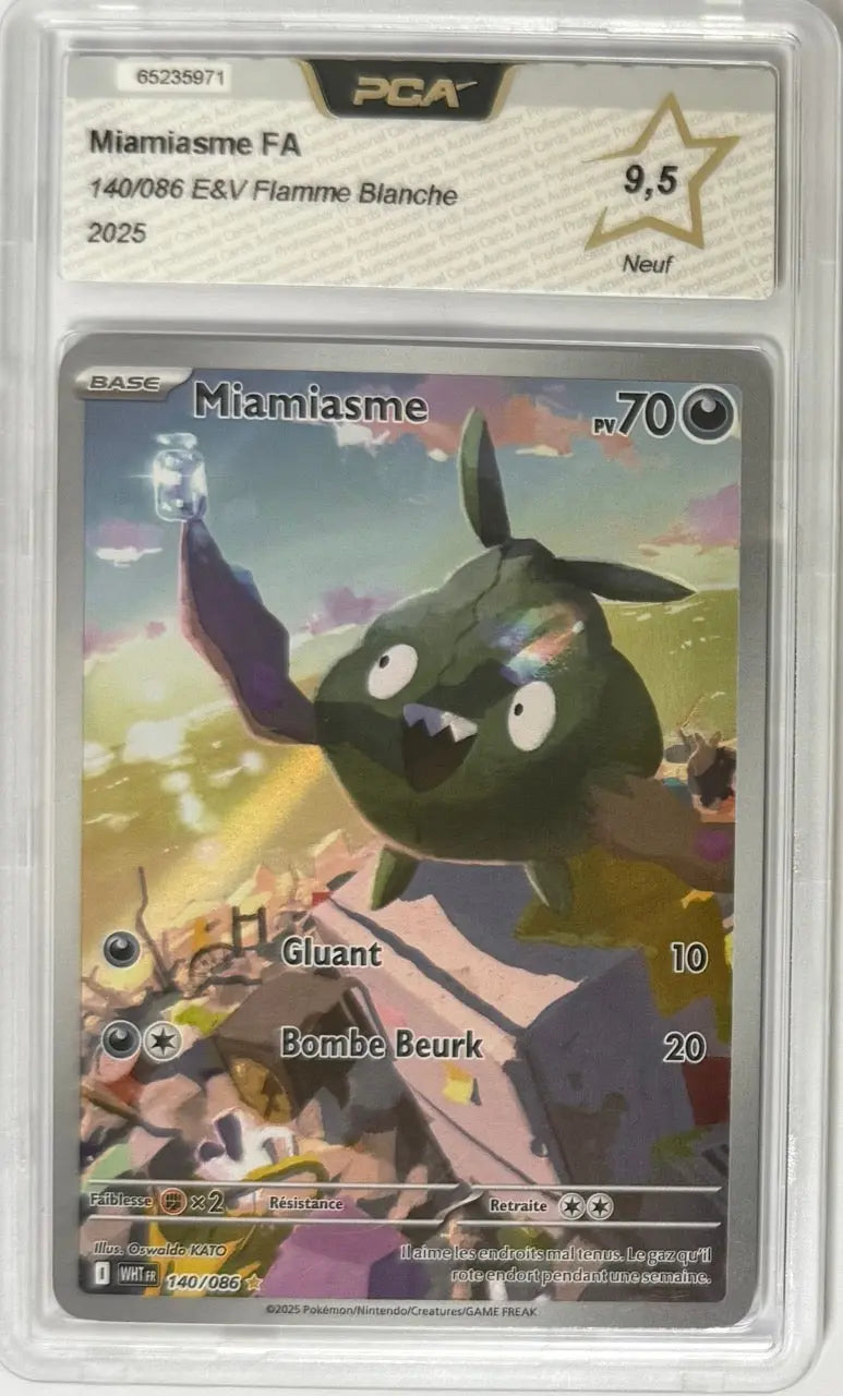 Carte gradée Miamiasme 140/086 Flamme Blanche EV10.5 (FR) notée PCA9.5 Holora