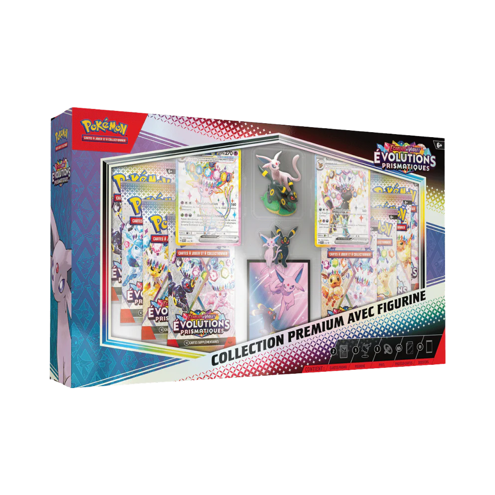 Coffret Pokémon Figurine Evolution Prismatiques EV8.5